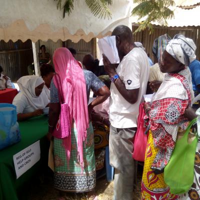 Self Help Group Registration Desk During The Outreach Campaign
