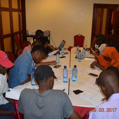 Kilifi County Lc Members Group Brainstorming On Their Business Idea Assignments