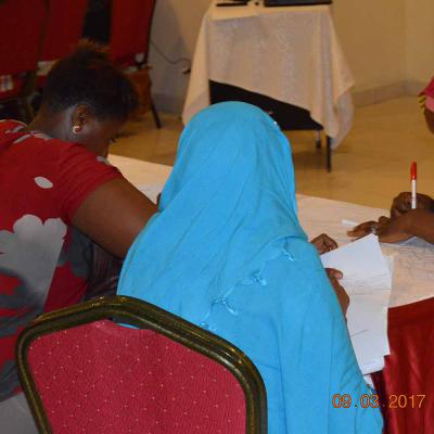 Kilifi County Young Mothers Group Undertaking Groupwork Activity During The Training Session At The Tot Trainings