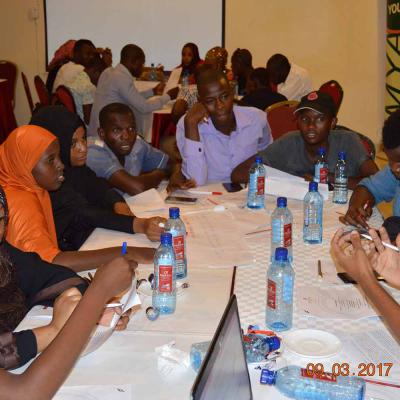 Kilifi County Youth Leaders Group Undertaking Groupwork Activity2s