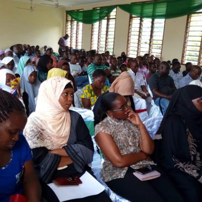 Participants Following Proceedings At The Kmya Launch Of The Peace Clubs Manual